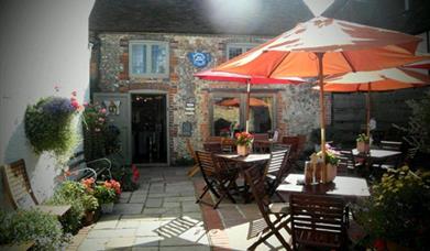 The outside of Amberly Village Tea Room