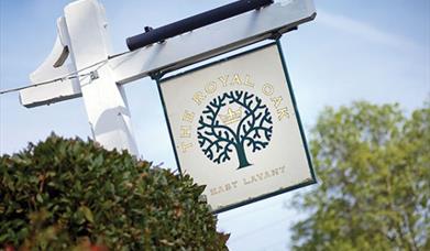 The Royal Oak sign