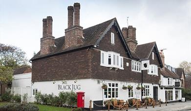 The outside of the Black Jug pub