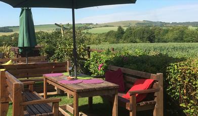 The Earl of March garden and outdoor seating