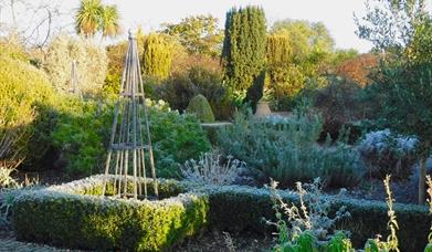 an image of the gardens showing its shapes and design