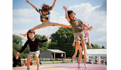 Kids enjoying Fishers Farm in the sunshine