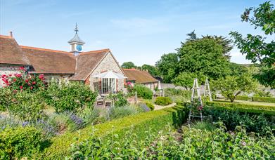 Cottages set in the walled garden