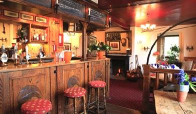 Inside bar of The Badgers in Petworth