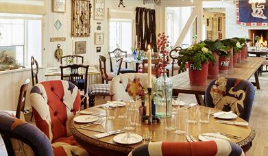 Table setting at Farmer Butcher Chef at Goodwood