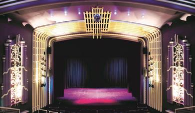 the inside of the theatre looking at the stage