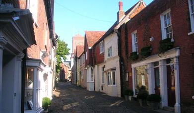Cobblestone village in Petworth