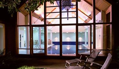 view of the indoor pool at the spa