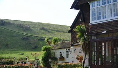 Manor house over the downs