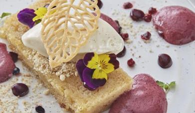 beautifully presented food on a plate
