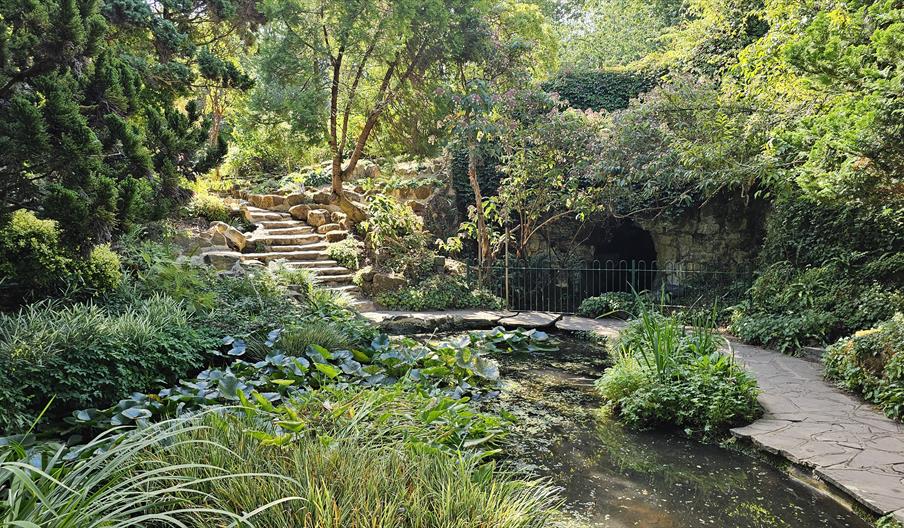 Highdown gardens stone steps