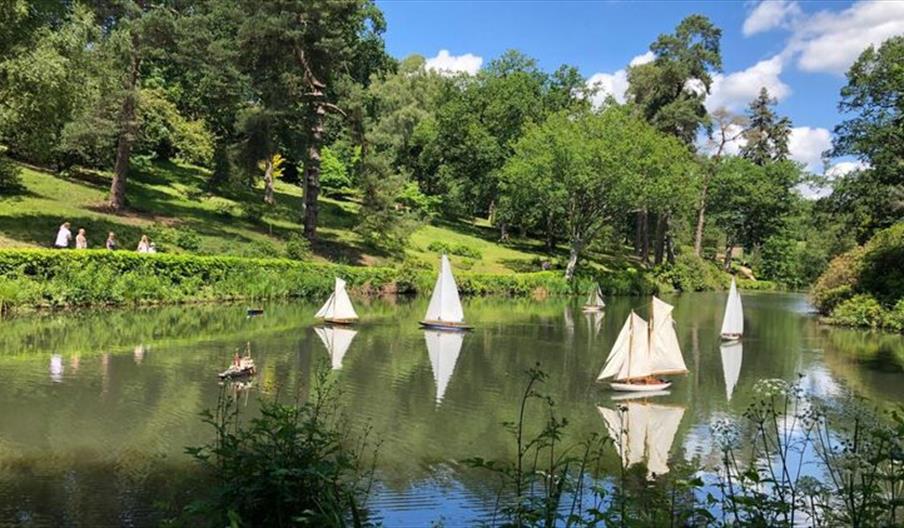 Model Boats on the Lake