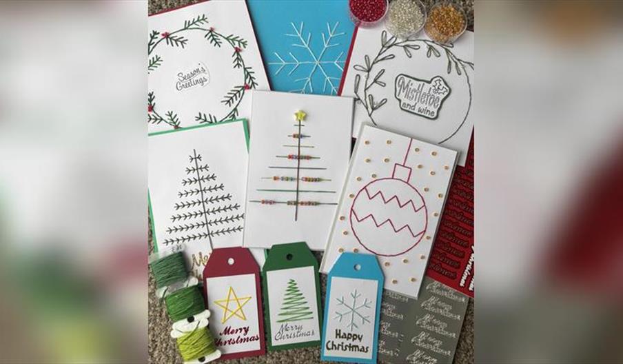 Embroidered Christmas Cards Workshop
