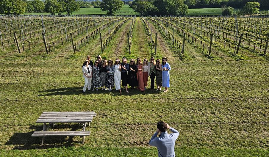 Enjoying an English Vineyard