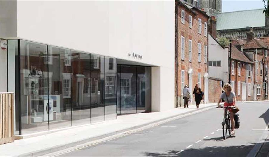 view of the entrance to the museum