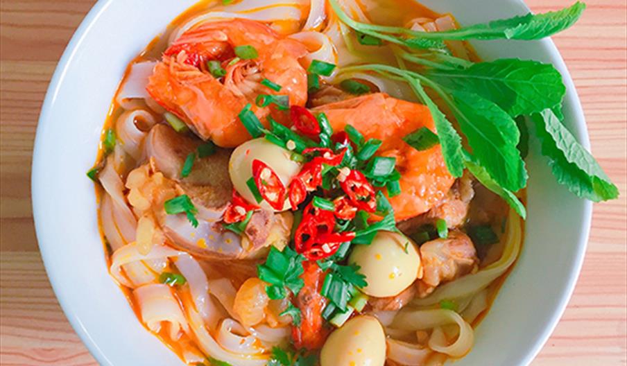 Noodle seafood dish at Royal Thai Taste