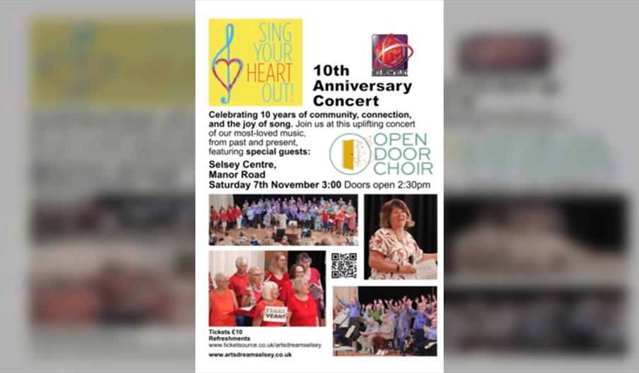 Arts Dream Presents - SING YOUR HEART OUT 10th Anniversary Concert