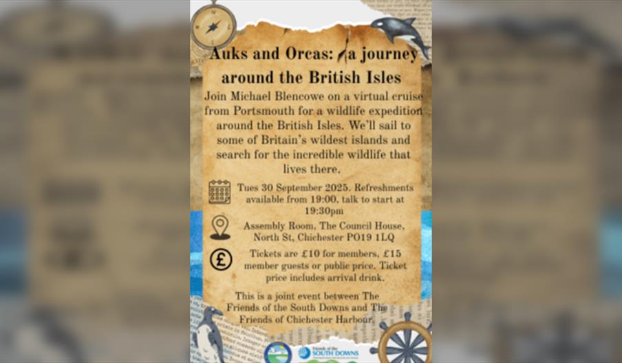 Auks and Orcas : a journey around the British Isles  a talk by  Michael Blencowe