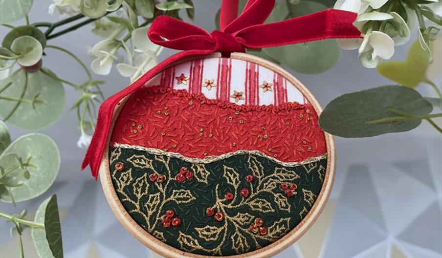 Festive Bauble Embroidery Workshop