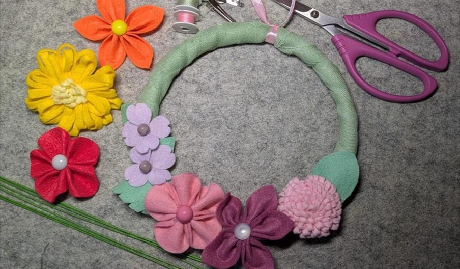 Weekend Workshop - Felt Flower Wreath