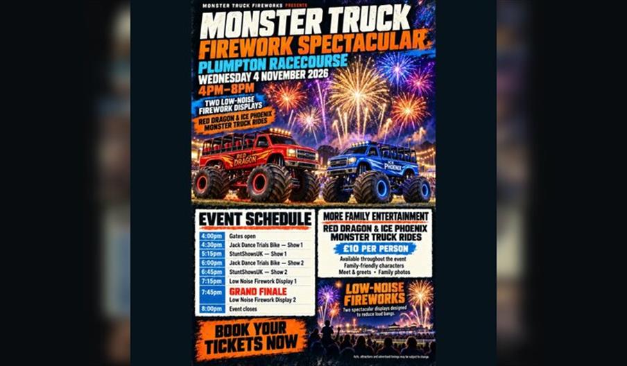 Monster Truck Firework Spectacular - Plumpton Racecourse