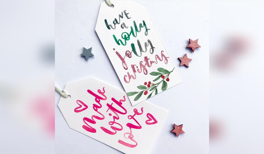 Festive Watercolour Brush Lettering Workshop