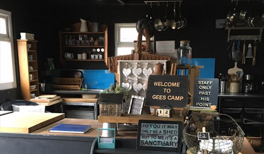Gees Camp Site front desk