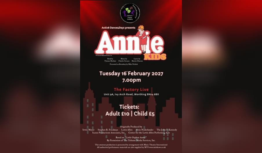 Activ8 D4D Presents Annie Kids