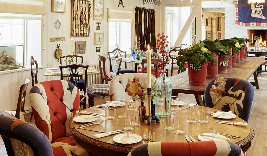 Table setting at Farmer Butcher Chef at Goodwood