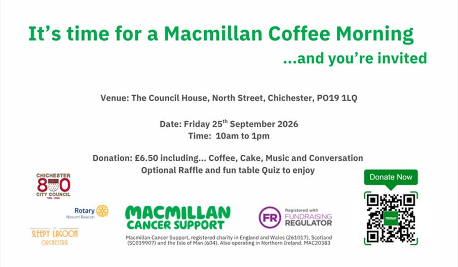 Macmillan Coffee Morning at the Council House