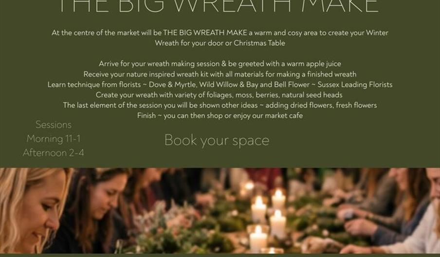 The Homegrown Winter Making Market with The Big Wreath Make