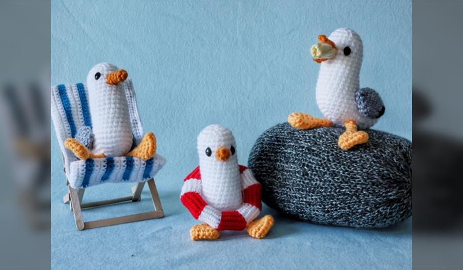 Yarnbombers for St Michael's Hospice Seaside Trail