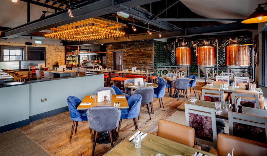 Inside dining area at Brewhouse & Kitchen Horsham
