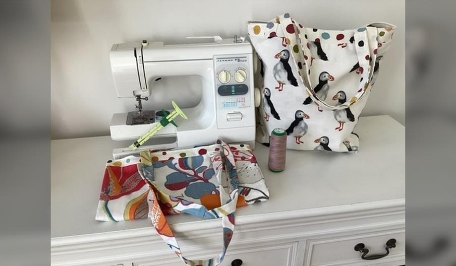 Sew Resourceful - Reusable Tote Bag using a Sewing Machine