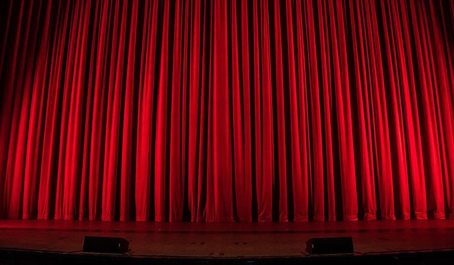 Red theatre curtain