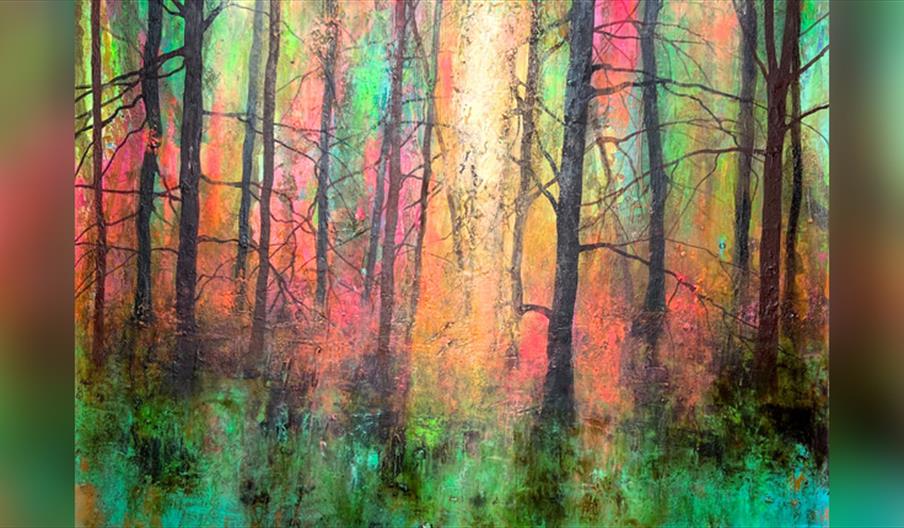 Abstract Forest Painting Workshop