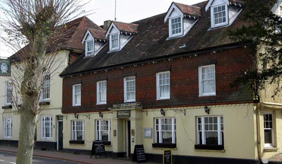 Front view of The Bent Arms pub