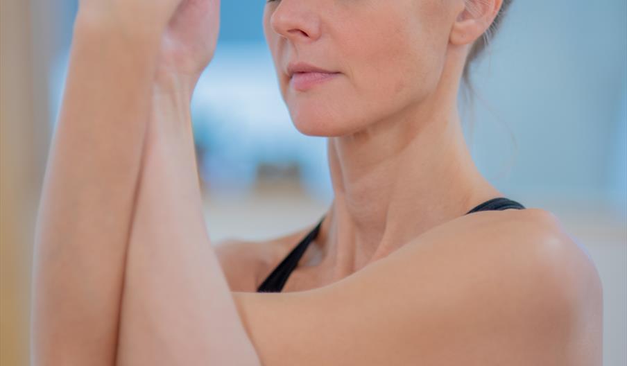 woman in a yoga pose