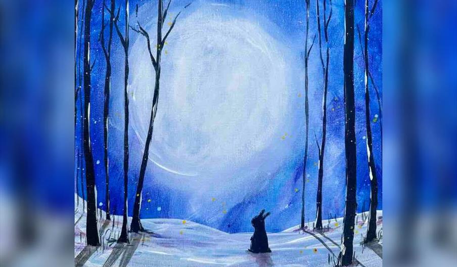 The Paint Club: Hare in Moonlight