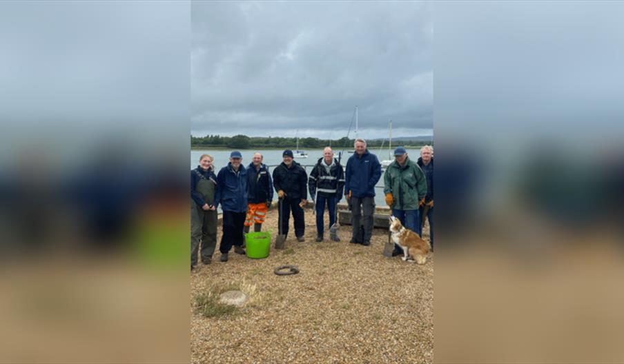 Chichester Harbour Work Party supported by Chichester Harbour Friends Beaky's Monthly work party