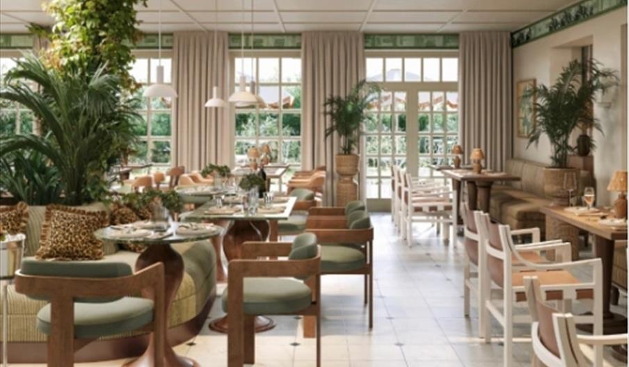 the dining area