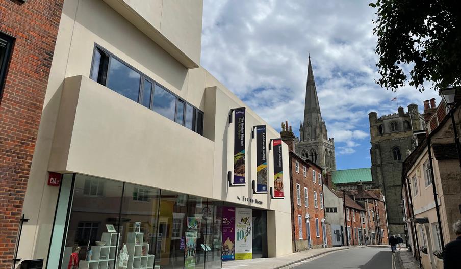 Exterior photograph of The Novium Museum, Tower Street, Chichester