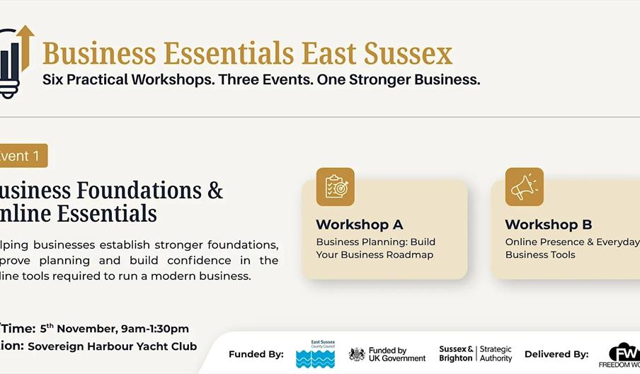 Graphic with the workshop titles of the whole series