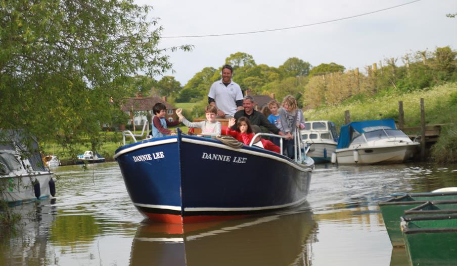 Our ferry, the Dannie Lee, used for boat trips.