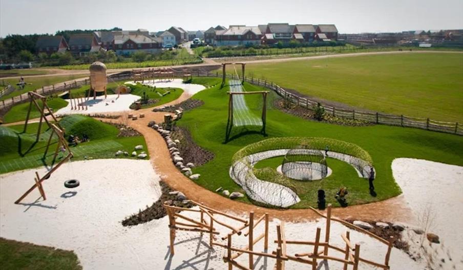 view of the adventure playground