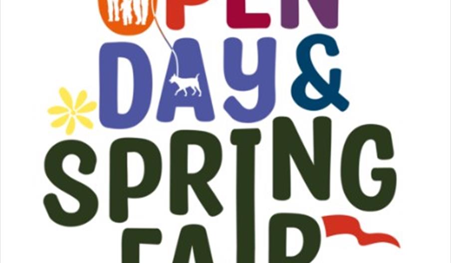 graphic with words open days and spring fair