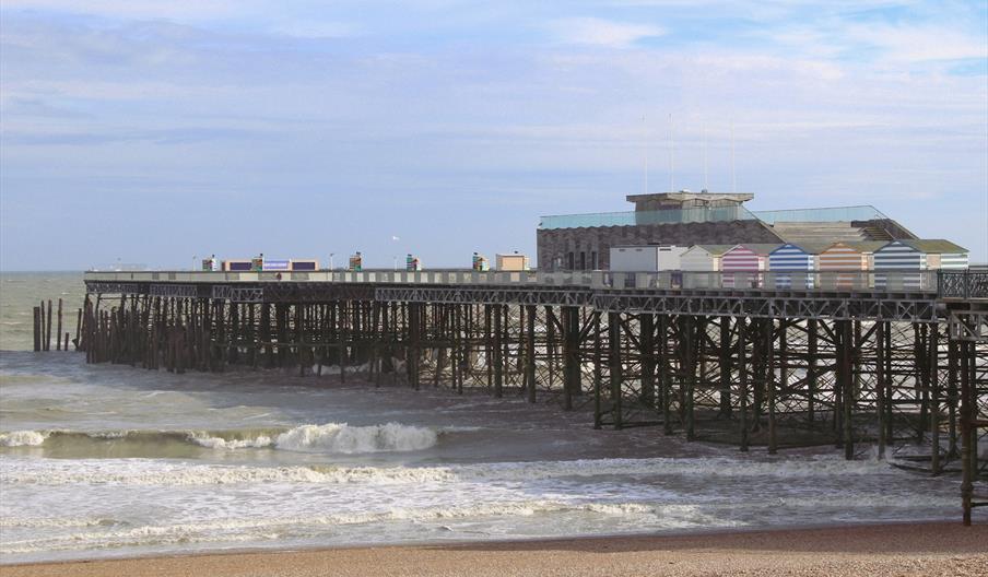 the pier from the beach
