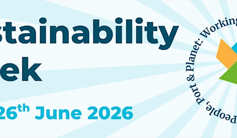 graphic with shoreham port logo and the words sustainability week 20-24 June 2026