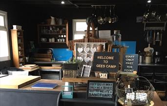 Gees Camp Site front desk