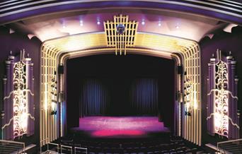 the inside of the theatre looking at the stage